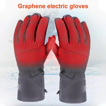 Зимни велосипедни ръкавици 3 режима, умни ръкавици с топъл за целия пръст, зареждащи се чрез USB топли ръкавици с топъл, мини аксесоари за велосипеди