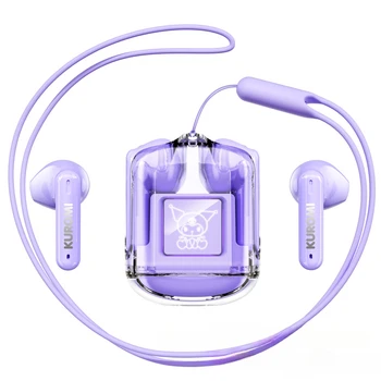 Автентични Sanrio Kuromi Cinnamoroll TWS Безжични Слушалки, Bluetooth Слушалки на ушите по-Дълъг живот на Батерията Аниме Kawai Сладки Подаръци