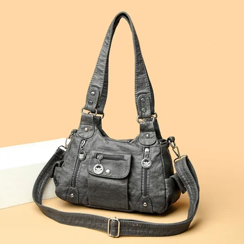 Нова мода висококачествена дамска чанта-месинджър, Луксозни чанти от мека кожа, Дамски чанти, Дизайнерска чанта на известната марка, дамски чанти-тоут на рамото