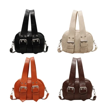 Чанта през рамо 2023, реколта чанта през рамо, модерна чанта-месинджър, однотонная чанта-тоут, универсални чанти от изкуствена кожа за момичета и жени