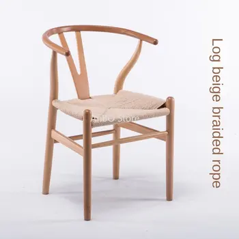 скандинавските Индивидуални Трапезни столове Кухненски Дърво модерен Релаксиращ Дизайн на заведения за хранене столове Дизайн шезлонга Кухненски мебели HY