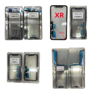 (Подходящ за всички ios) 5шт Сензорен Екран Без Заваряване + Лепило ЗЗД За iPhone X Xs max XR 11 12 13 Дигитайзер Предната Стъклена Леща Lovain Panel