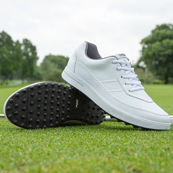 Мъжки обувки за голф PGM, Нескользящие Удобни маратонки за голф, Водоустойчив маратонки за спорт на открито, Меки спортни обувки за голф XZ299