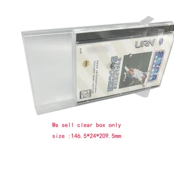 ZUIDID Прозрачна кутия за ДОМАШНИ любимци-капаци за SEGA Saturn СС версия за САЩ кутия за дълго съхранение на игра цветна кутия за съхранение на дисплея