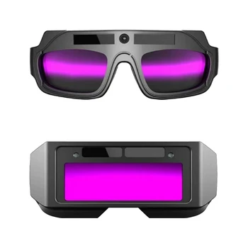 Стъкло заварчик, работещ на слънчеви батерии, заваръчни очила с автоматично затъмняване за плазма TIG МИГ MMA