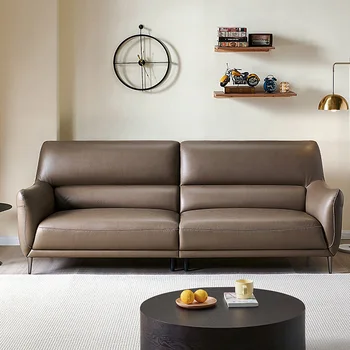 Скандинавски диван с възможност за сгъване на облегалката, модерна ъглова дневна, Мързелив диван, Клетъчна дизайнерска италианска мека мебел Asiento за театър DWH