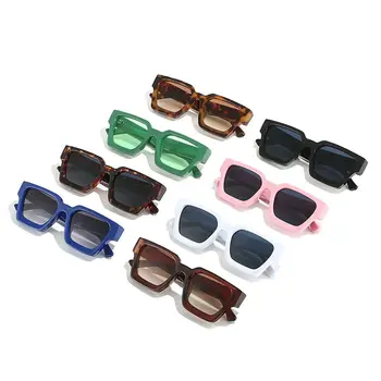Унисекс Ретро UV400 на Мъже, Жени Зелени Слънчеви Очила Малки Квадратни Слънчеви очила Нюанси