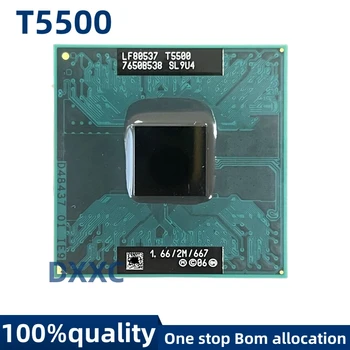 За процесор Intel T5500 SLGFK SL9U4 1,6 Ghz, 2 М 34 W Двуядрен Двухпоточный конектор M / mPGA479MT