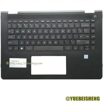 YUEBEISHENG 96% Нов за HP X360 14M 14-BA048TX 14-BA 100TX Акцент за ръце на Горния капак, клавиатура САЩ 924117-001