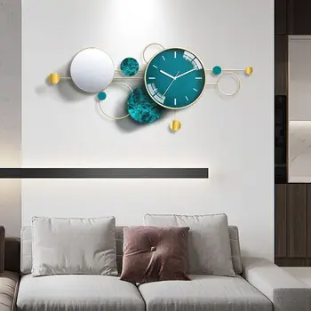 Големите стенни часовници Декорация на дома, в скандинавски стил, Стенни часовници с беззвучным звук Модерен дизайн, за да украсят дома хол Занаяти Цифров часовник