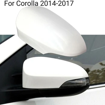 Покриване на Страничните Огледала за Обратно виждане на Автомобила На Toyota За Corolla 2014-2017 ABS Бяло Водительский Ляво на Камерата за Обратно виждане Автомобилни Аксесоари
