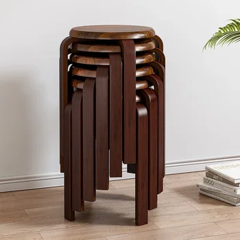 Модерните гумени, дървени столове Практически Кръгла полагане на Стол за дневна с Кухненски малък стол за дома / Ресторанта / Хотела /бар