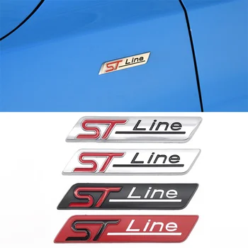 3D Метален Стикер STline ST Line Автомобилна Емблема на Иконата Странично Крило Стикер За Ford Focus ST Mondeo, Fiesta Escape Auto Оформление на Автомобила