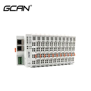 GCAN-АД с интерфейси гуми Ethernet, CAN, RS232 / 485 Може да бъде свързан към HMI, системи за мониторинг на главния компютър, датчикам.