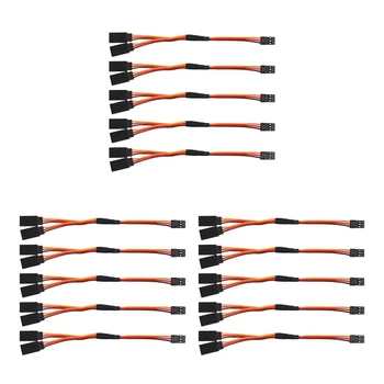 15шт 150 mm удължителен кабел Y-образен тип за Удължител серво Futaba Jr Y-образни окабеляването