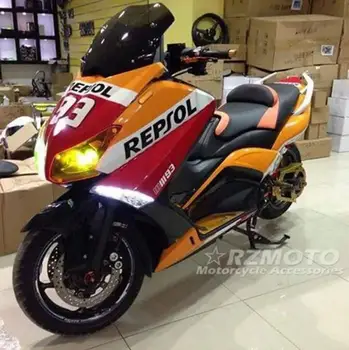 Нов комплект обтекателей мотоциклет ABS, подходящ за YAMAHA T-max 530 12 13 14 2012 2013 2014 бодикит на Оранжево-червен