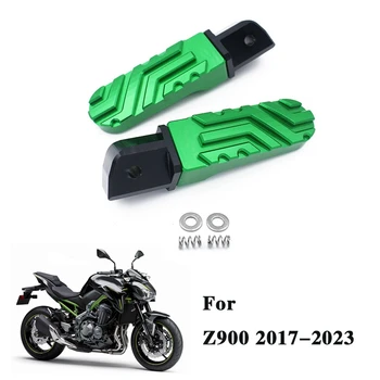 Стъпала За Краката На Задните Пътници, Педали, Черно-Зелени Аксесоари За Мотоциклети Kawasaki Z900 Z650 2017-2023 Z750 Z800