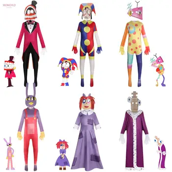Pomni Cosplay Костюм Kinger Zooble Невероятен цифров / цирк cosplay Cartoony театър, костюми за децата, за Коледни подаръци за деца костюм