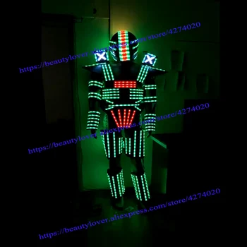 Костюм робот с led подсветка /Леки носии/Костюми роботи с led подсветка/ Контролер за програмиране на мелодии на каска
