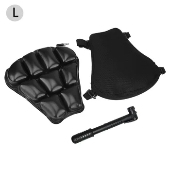 Универсален калъф за въздушна възглавница седалка на мотоциклет, 3D Надуваема възглавница на седалката, Противоскользящий Дишаща Амортизирующий Подложка за седалката, L/XL