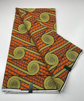 2023 Нова Мода Африканска Восъчен Плат 100% Памук, Нигерия Анкара Плат С Блочными Щампи Батик На Pagne Висококачествени Шевни Плат
