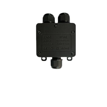 Външна водоустойчив разпределителните скоростна IP68 – черен, 3-лентов мини-съединителна кутия от КОМПЮТЪР-пластмаса и клеми, предназначена за скрити кабели