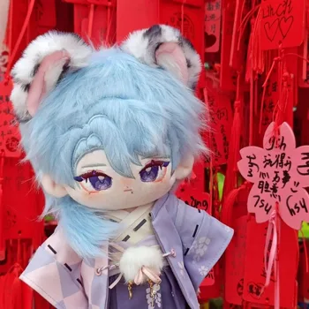 Аниме Genshin Impact Камисато Аято Cosplay Мультяшное Ухото на животното Плюшен Кукла за преобличане Мультяшная Памучен Плюшен играчка 20 см в подарък