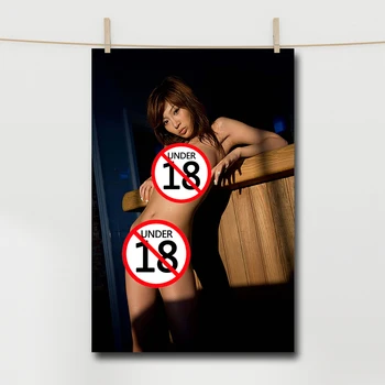 Азиатски момиче, горещи мадами, плакат Без цензура, еротично стенно изкуство, живопис върху платно, печатна картина За домашен декор на стаята