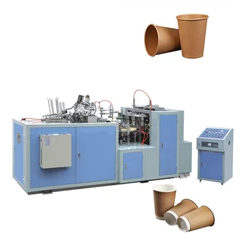 Високоскоростна машина за производство на хартиени чаши в Различни цветове, линии за преработка на продукти за топла студено кафе, чай, картонени чаши