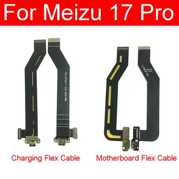 Дънната платка дънна Платка с LCD дисплей Гъвкав кабел за Meizu 17 Pro 17T Usb Зареждане Гъвкав лентов кабел, Резервни части за ремонт на