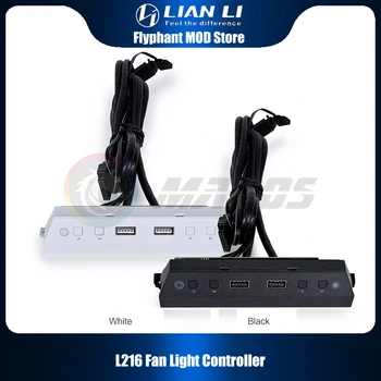Led контролер компютърен вентилатор За корпус Lian Li L216, интерфейс 2X USB 3.0, Черен/бял, L216-1X /L216-1W