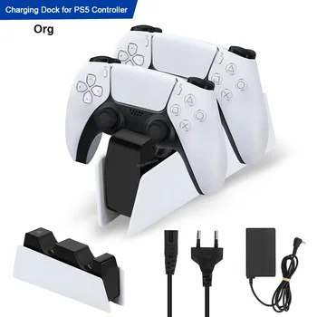 ОТКРИЙТЕ Бързо Двойно зарядно устройство За PS5 DualSense Wireless Game Controller Дръжка зарядно устройство Зарядно устройство за Геймпада PlayStation5