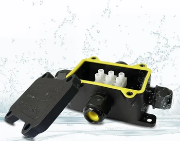 IP68 2-лентов 3-лентов външна водоустойчив разпределителните Електрически кутия С клеммным конектор за външна проводници на кабела от 5-8 мм