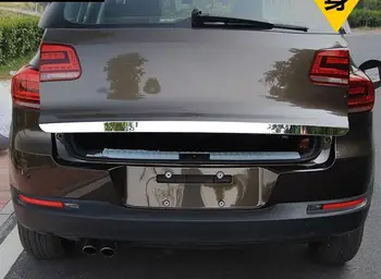 Формоване на долния капак на задната врата и Задната врата от неръждаема стомана автоаксесоари за Volkswagen TIGUAN 2010-2017 H