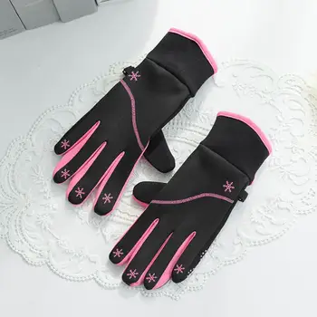 Ветроупорен ски ръкавици, зимни ръкавици с регулируема крепежной лента, Ветрозащитный водоустойчив сензорен екран с подгряване за метеорологичните условия