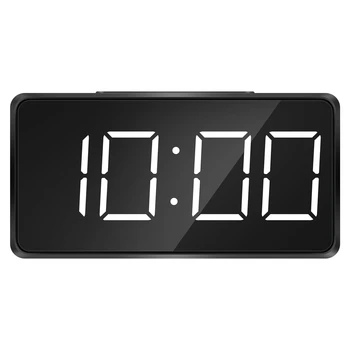 Малки мини цифров с будилник за пътуване с led екран на времето или температурата, повторение, с регулируема яркост, прост