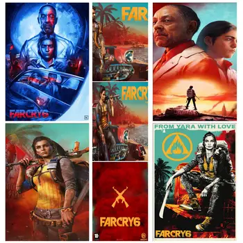Far Cry 6 Аниме, видео игра Платно Художествен плакат и монтиране на художествено изображение Печат на плакати за декор на съвременната семейна спалня
