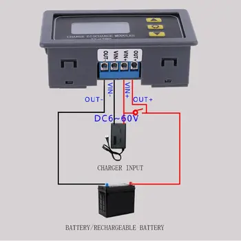 Модул контролер зарядно устройство слънчева батерия XY-CD60 DC6-60V, Такса защита от ниско напрежение и ток