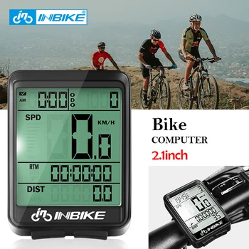 INBIKE Велосипеден Компютър за измерване на Скоростта на Безжичната Кабелна Водоустойчив Пътен Велосипед МТВ Велосипед Одометры Часовници LED Цифрови Аксесоари За Велосипеди
