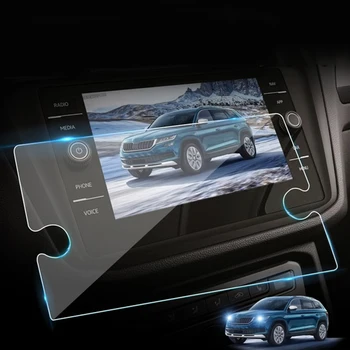 8 Инча за Vw Tiguan Atlas 2018 2019, Защитно фолио за екрана автомобилна навигация от закалено стъкло, защитно фолио за сензорния LCD дисплея