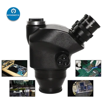 Корона стереоскопичен микроскоп черна 3.5 X-90X 7X-45Ч Адаптер за однофокального тринокулярного микроскоп + 0.5 x 2.0 x Помощен линзовый окуляр