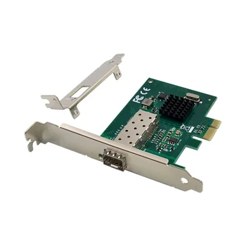 Гигабитная Мрежова карта PCIE X1, PCI-Express Странично Card BCM5720 С един оптичен порт Мрежова карта Gigabit влакна сървър