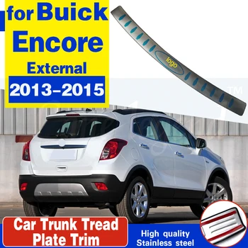 Тампон за задна броня на колата отвън, на прага на buick encore 2013-2015, аксесоари за стайлинг на автомобили от неръждаема стомана