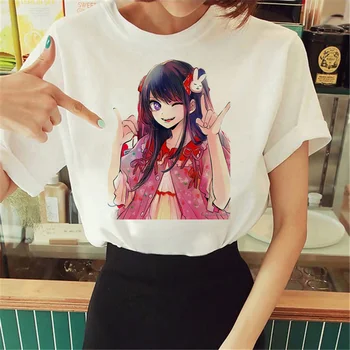 Тениска Oshi No Ko, женска тениска аниме-дизайнер, графичен дрехи от манга за момичета 2000-те