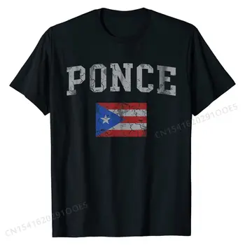 Тениска с изображение на хартата Понсе, Пуерто-Рико, за мъже, жени, деца, памучни блузи и тениски с принтом, топла разпродажба, тениска за момчета, конвенционални