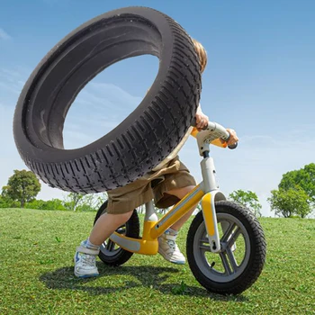 1бр 6,5-Инчов Плътна гума 6.5x45 F0 за подмяна на гумени гуми на предното колело За аксесоари за електрически скутер, Балансиране на гуми, авточасти