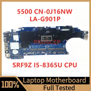CN-0J16NW 0J16NW J16NW дънна Платка За лаптоп DELL 5500 дънна Платка EDC50 LA-G901P С процесор SRF9Z I5-8365U 100% Напълно Работи добре