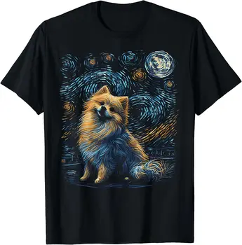 Тениска за любителите на кучета с участието на померанского шпиц 