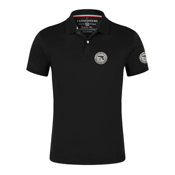2023 Мъжка риза поло Suumer, тениска с принтом Глок Perfection Shooting, мъжка проститутка, облекло, яка риза за голф, Бизнес стил