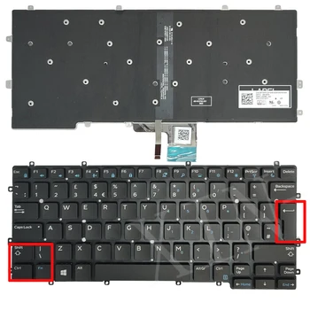 Клавиатура за лаптоп с подсветка в обединеното кралство за Dell Latitude 13 7370 E7370 13-7000 13-E7370 08T5PP 8TP